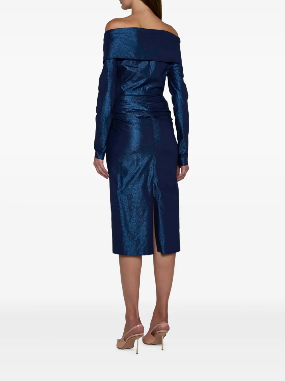 Talbot Runhof strapless dress Blauw