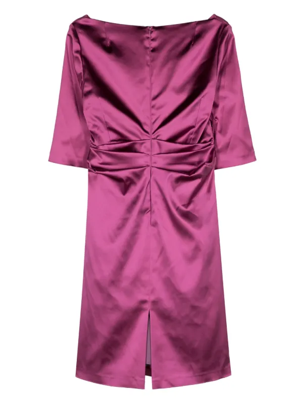 Talbot Runhof Komoe3 Satin Midi Dress Pink FARFETCH PH - Main Image