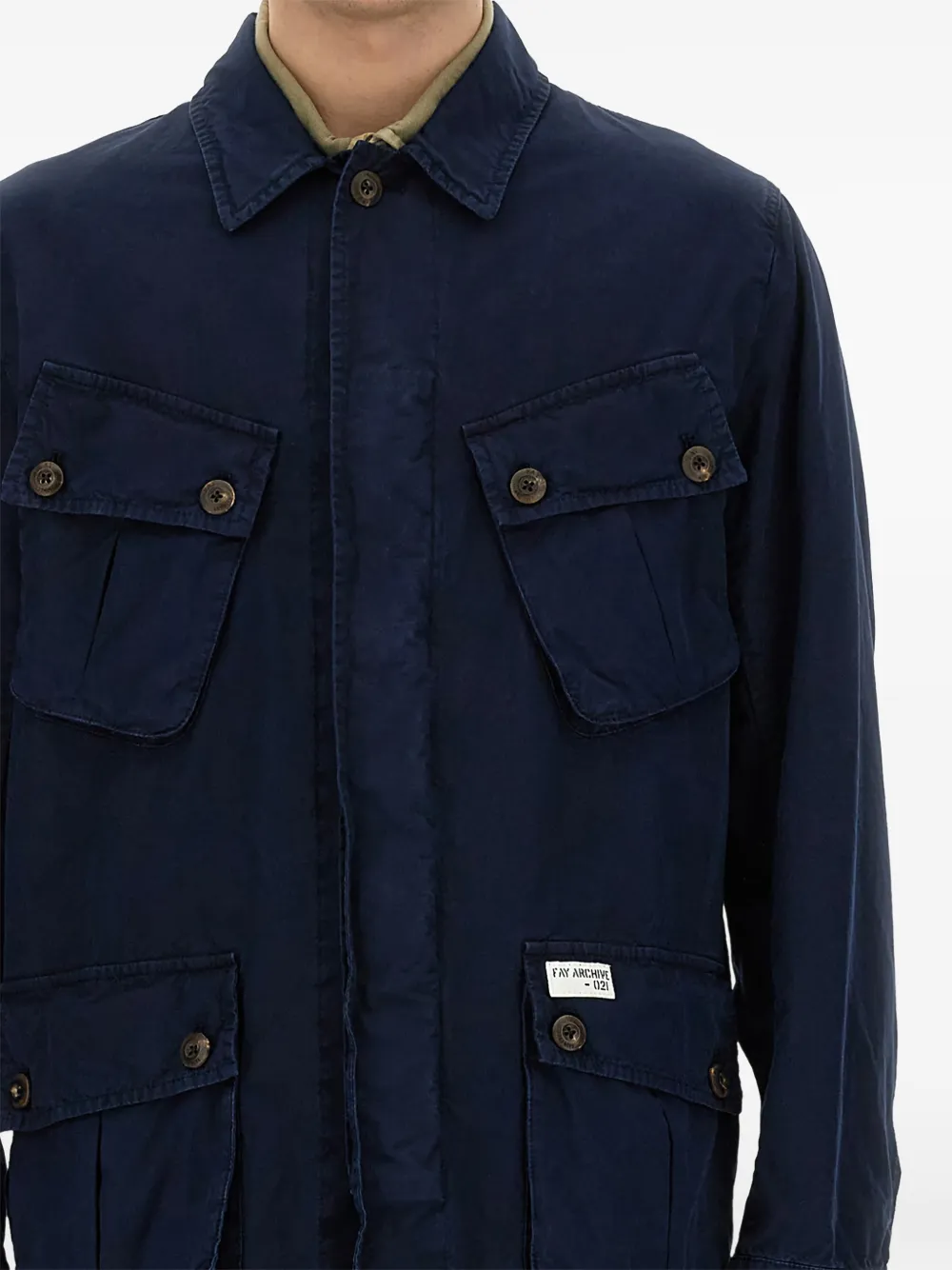 Fay patch-pocket shirt jacket | Shirt Jackets | Image 2