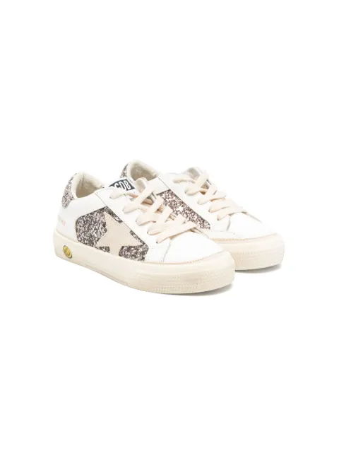 Golden Goose Kids tenis con detalle de glitter