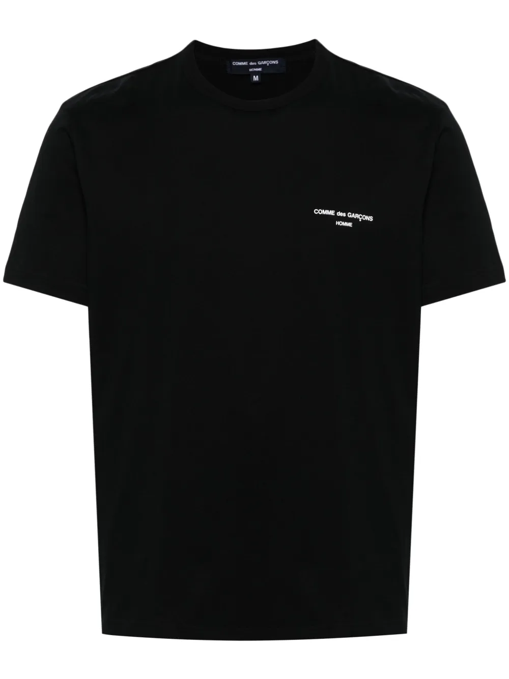 Comme des Garçons Homme Katoenen T-shirt met logoprint Zwart