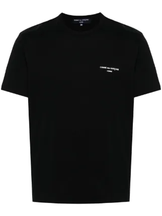 AD2006 COMME des GARÇON HOMME 黒　Tシャツ SS Comme Des Garçons Homme logo-print Cotton T-shirt | Black | FARFETCH