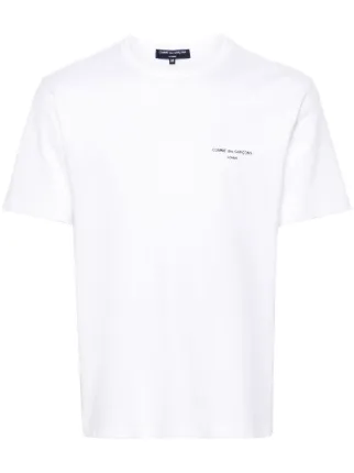 COMME des GARÇONS HOMME Tシャツ ホワイト ロゴ Comme Des Garçons Homme ロゴ Tシャツ | ホワイト | FARFETCH JP