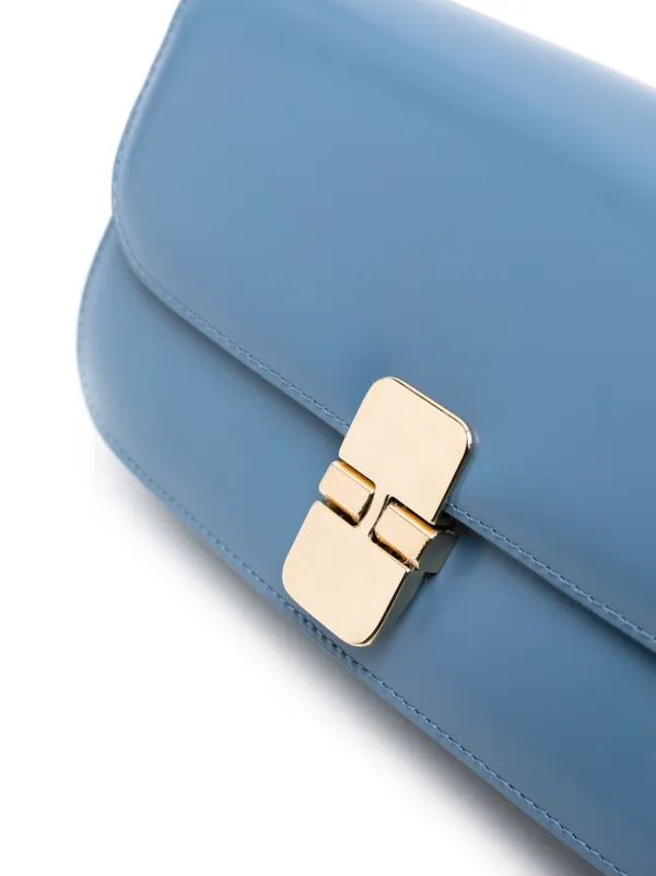 A.P.C. Grace Chaine Leather Clutch Bag | Blue | FARFETCH A.P.C. Grace Chaine Leather Clutch Bag | Blue | FARFETCH