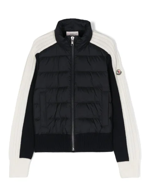 Moncler Enfant veste à empiècements contrastants