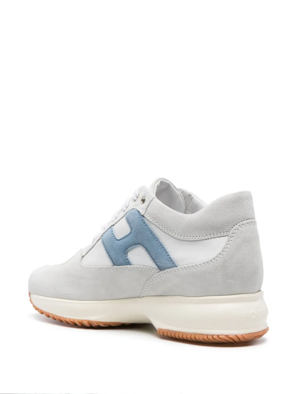 Shop Hogan Interactive Panelled Sneakers In Neutrals