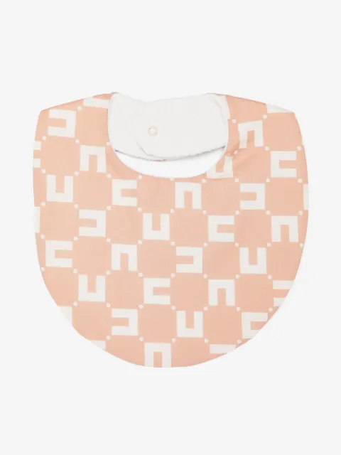 Elisabetta Franchi La Mia Bambina Lätzchen mit Jacquard-Logo