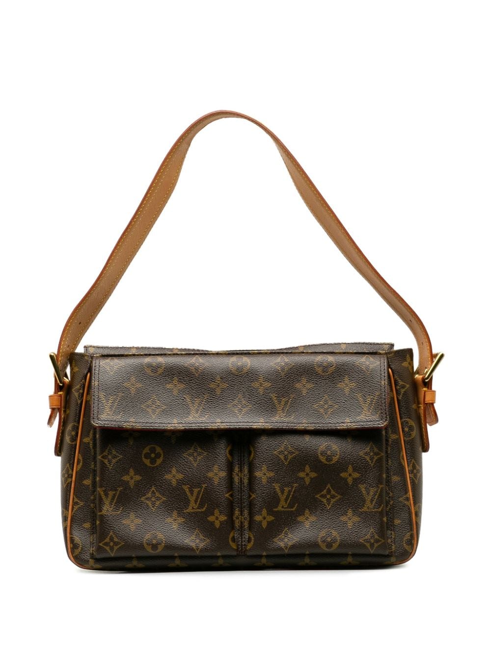 Pre-owned Louis Vuitton 2004 Viva Cite Gm Shoulder Bag In 褐色