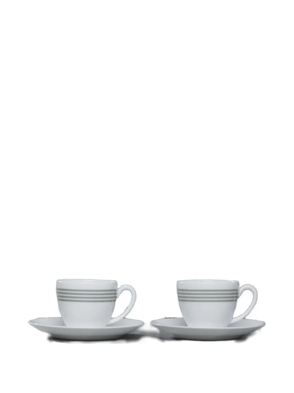 Thom Browne 4-bar Coffee Cup Set In White