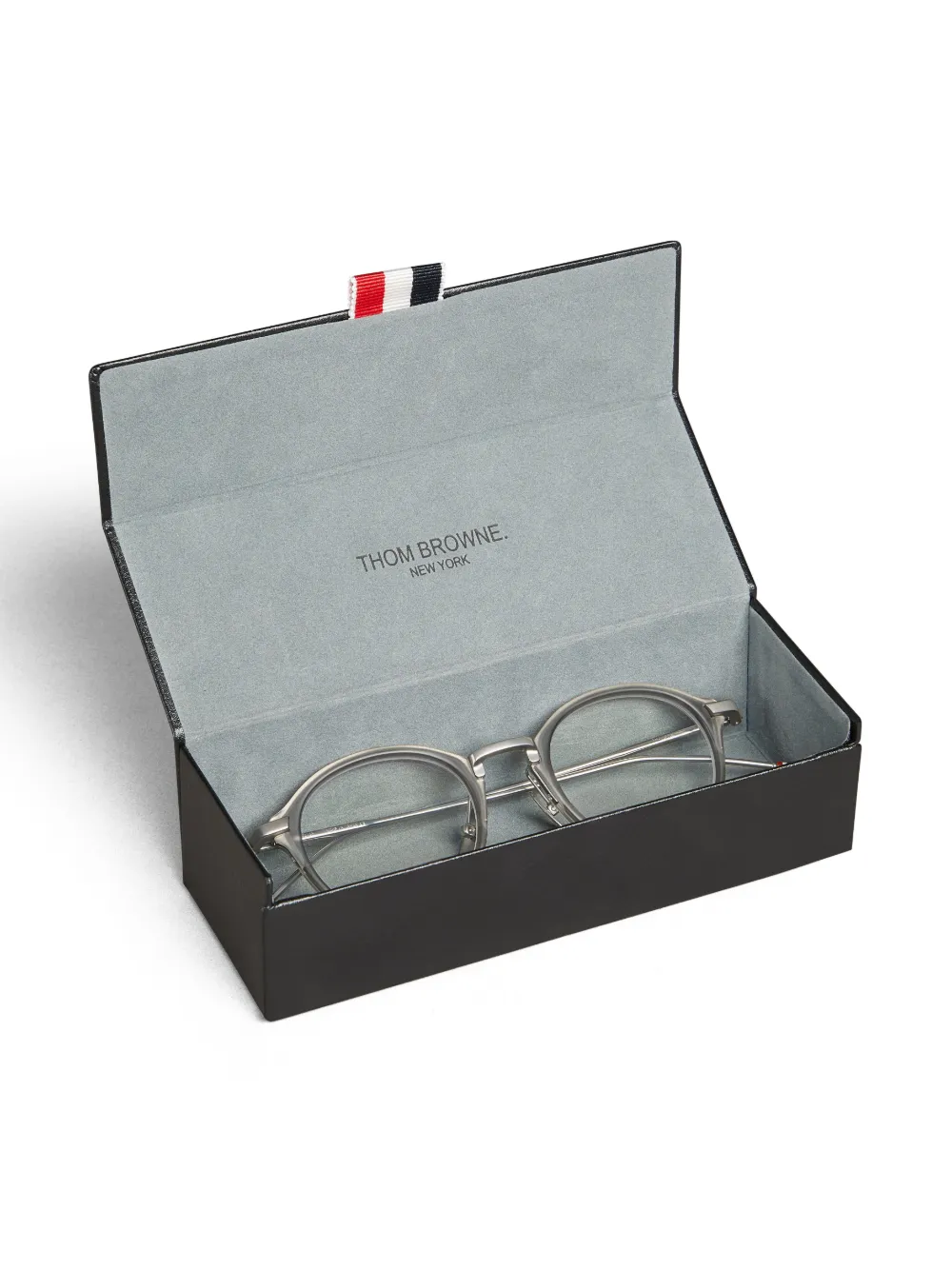 Thom Browne Eyewear Bril met rond montuur Zilver