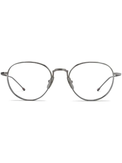 Thom Browne Eyewear lentes de titanio con armazón redonda