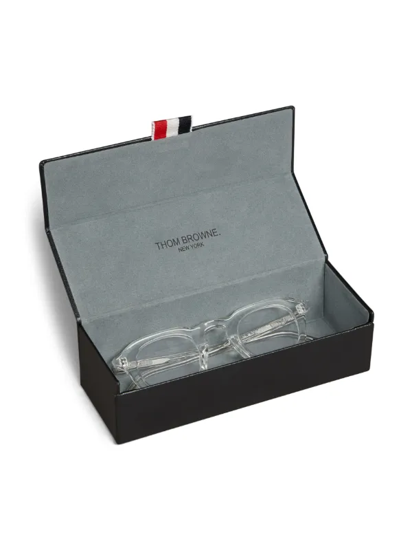 Thom Browne Eyewear スクエア眼鏡フレーム | ホワイト