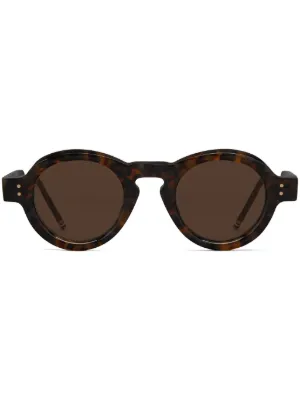 Thom Browne Eyewear トータスシェル ラウンドサングラス | ブラウン