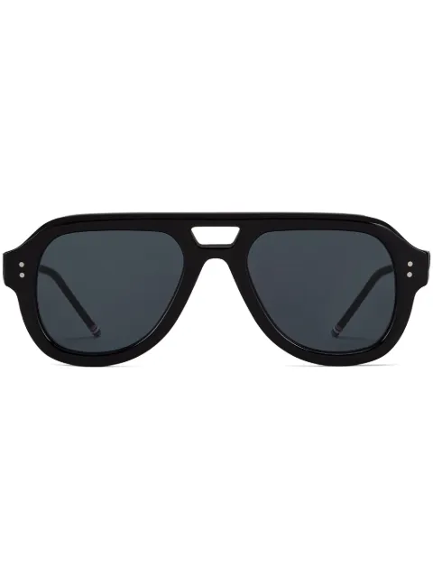 Thom Browne lentes de sol estilo piloto