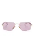 Eyewear by David Beckham DB 7109/S geometric-frame sunglasses - Gold