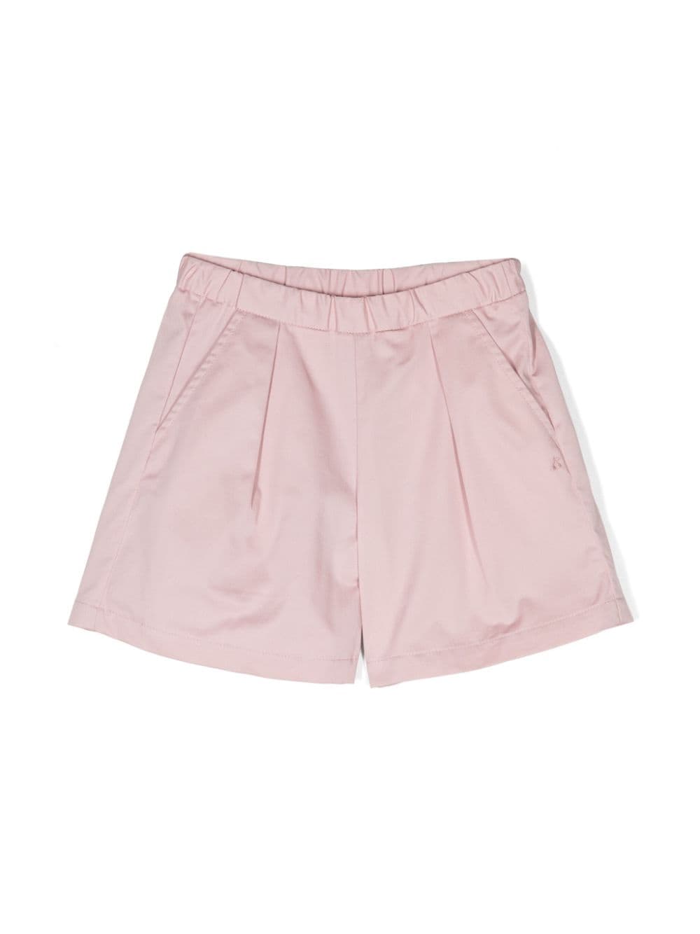 Bonpoint Kids' Logo-embroidered Poplin Shorts In Pink