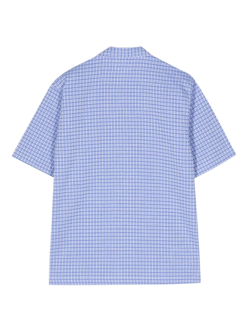 Shop Universal Works Road Textured Cotton Shirt In Blue