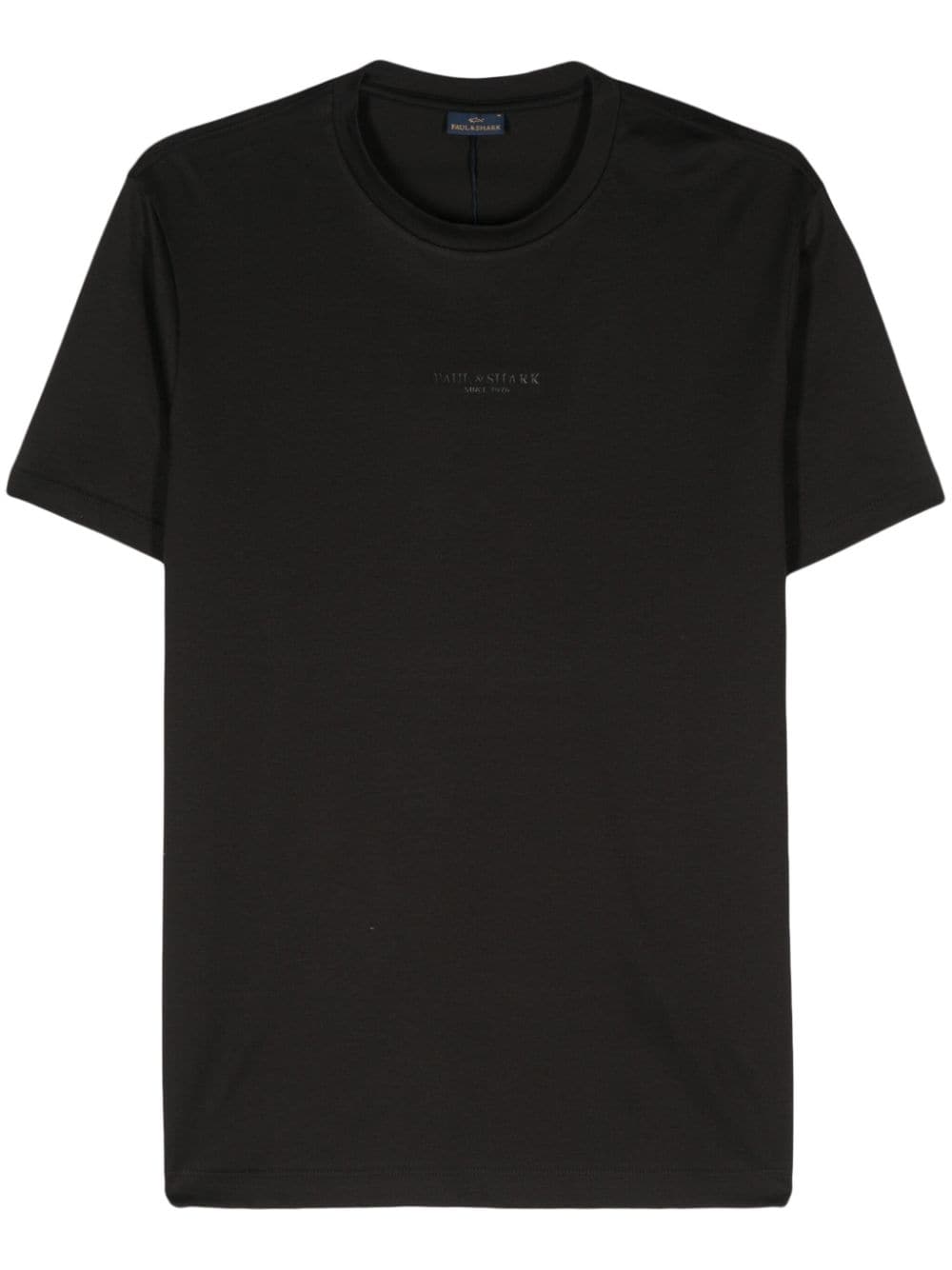 Paul & Shark Logo-print Cotton T-shirt In Black