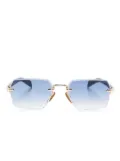 Eyewear by David Beckham DB 7109/S geometric-frame sunglasses - Gold