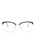 Carolina Herrera logo-plaque cat-eye glasses - Blue
