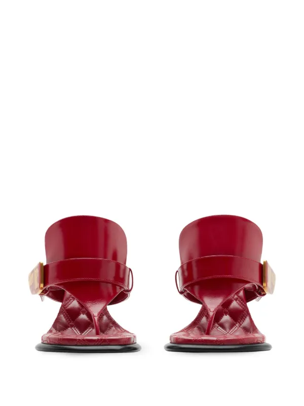【関税＆送料込み】Burberry Light Bay Sandals Burberry Leather Bay Sandals | Blue | FARFETCH UK
