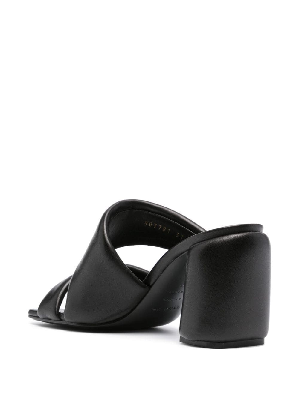 Shop Sergio Rossi Sr Songy 80mm Leather Sandals In Black