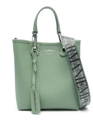 Emporio Armani MyEA deer-print Tote Bag | Green | FARFETCH TR