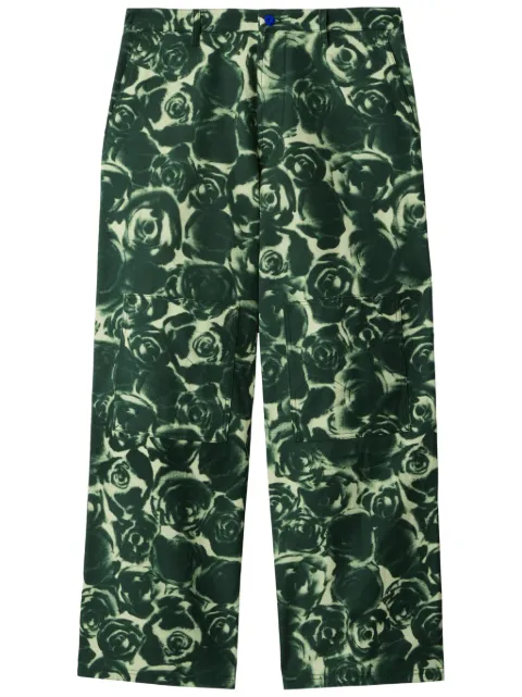 Burberry rose-print trousers