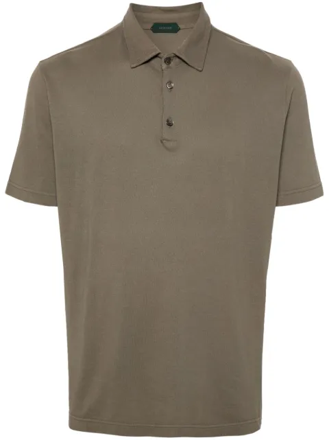 Zanone piqué-weave polo shirt