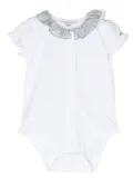 Tartine Et Chocolat ruffled-collar cotton body - White