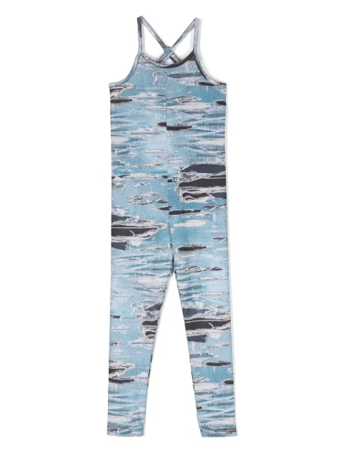 John Richmond Junior trompe-l'oeil print jumpsuit