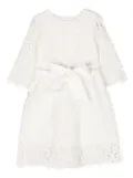 JESURUM BABY sheer-lace cotton dress - White