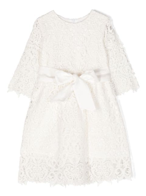 JESURUM BABY sheer-lace cotton dress