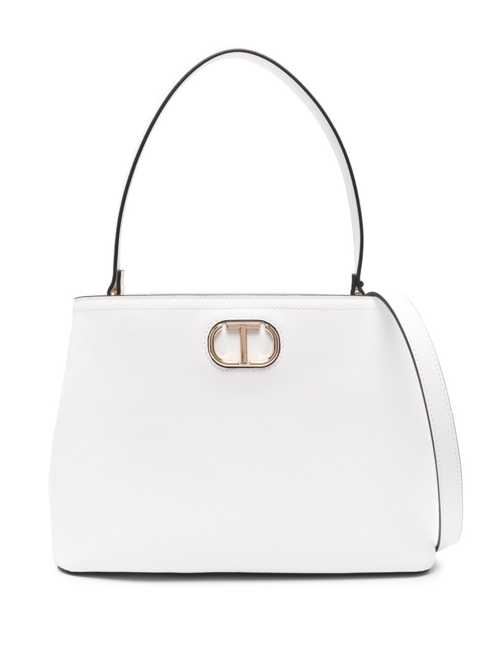Twinset Oval T Tote Bag In White