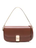 A.P.C. Grace Chaine leather clutch bag - Brown