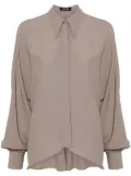 STYLAND batwing-style crepe shirt - Grey