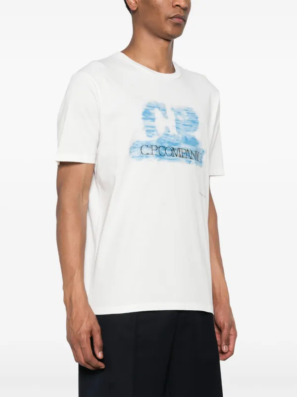 C.P. Company logo-print Cotton T-shirt | White | FARFETCH PL