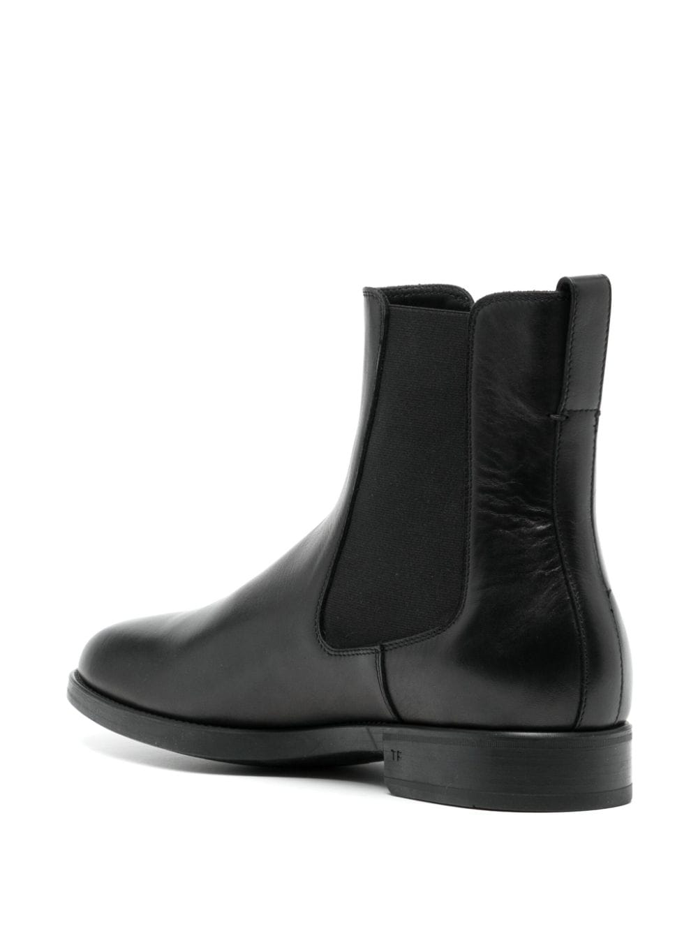 Shop Tom Ford Robert Leather Chelsea Boots In Black