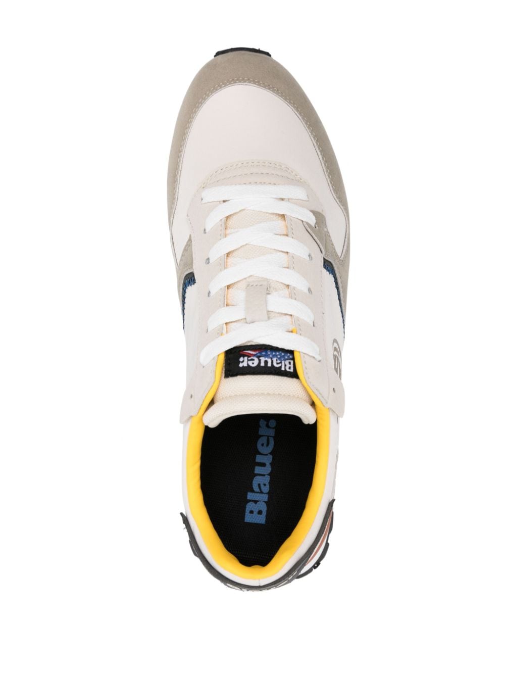 Shop Blauer Dixon 0 Panelled Sneakers In Neutrals