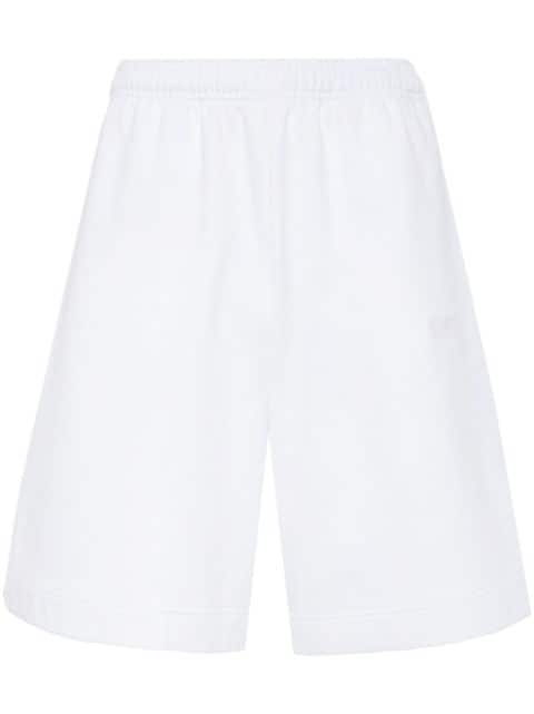 VETEMENTS logo-embroidered track shorts