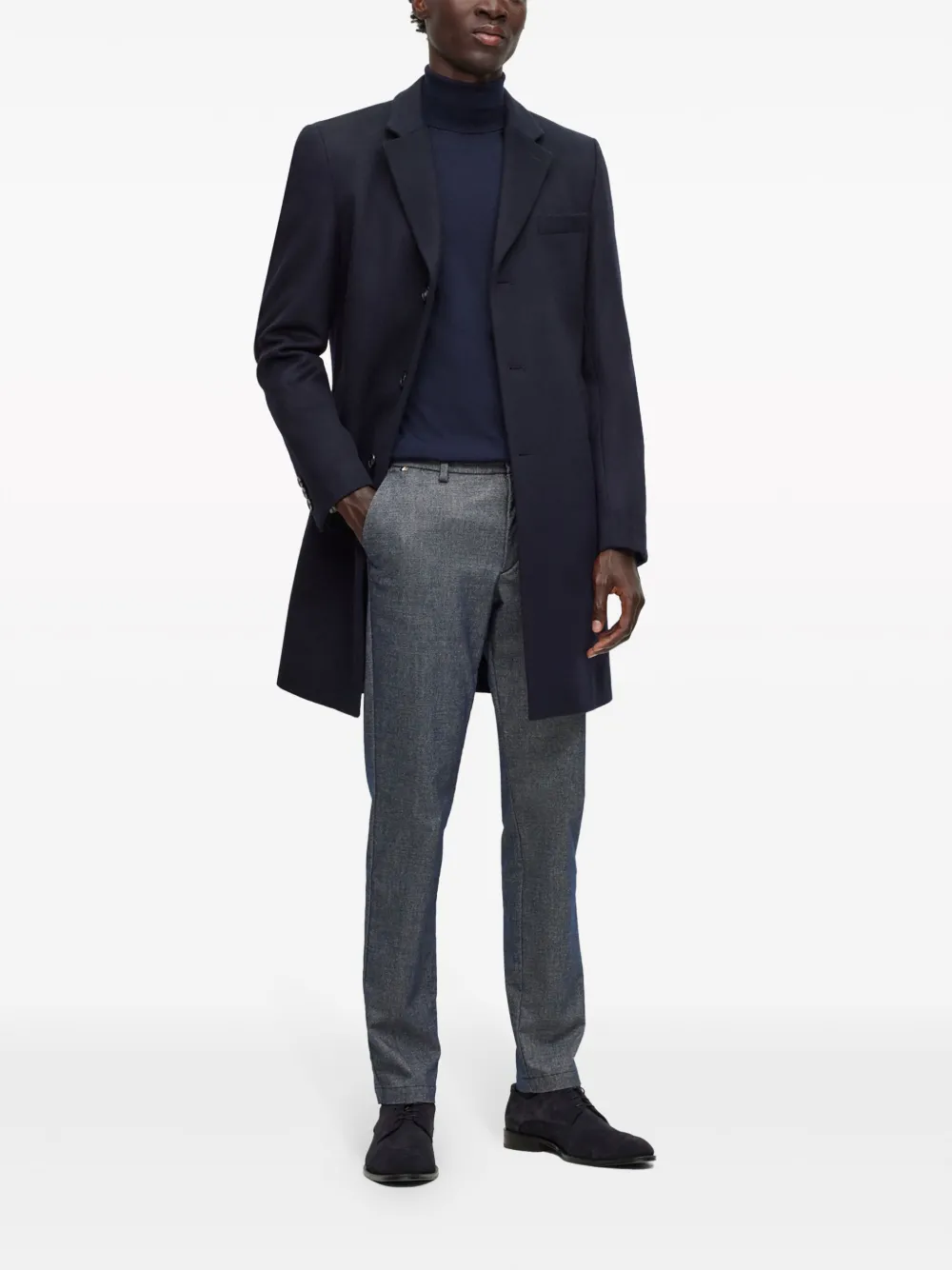 BOSS Calça slim com aplicação de logo | Calça de alfaiataria | Image 2
