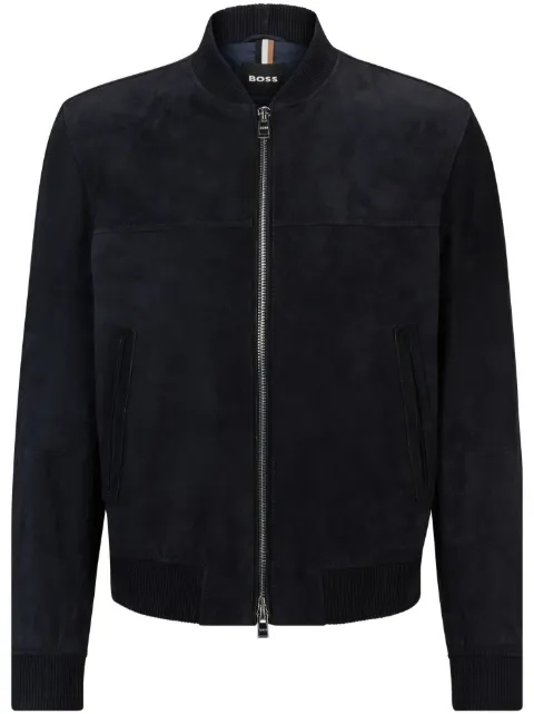 BOSS suede bomber jacket