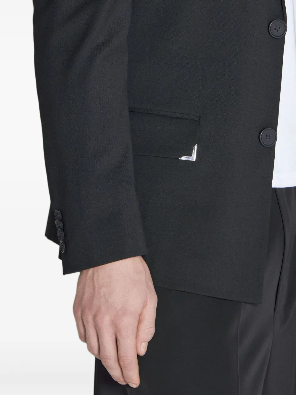 Han Kjobenhavn Decorative-plaque Blazer In Black