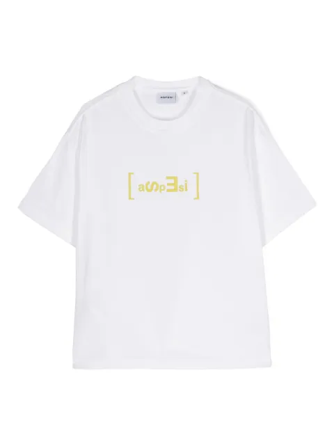 Aspesi Kids rubberised-logo cotton T-shirt