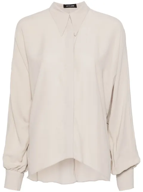 STYLAND batwing-style crepe shirt