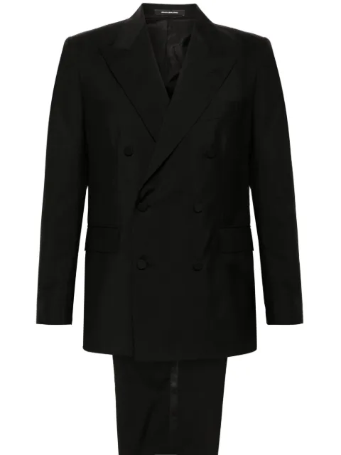 Tagliatore brooch-detail double-breasted suit