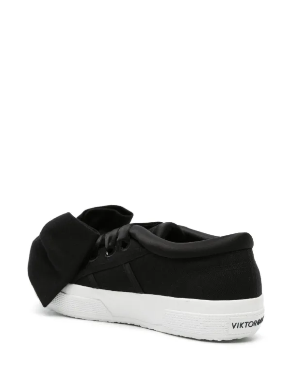 Black sneakers with bow store
