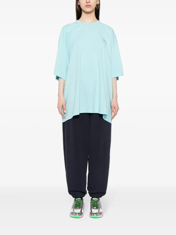 VETEMENTS logo-embroidered Track Pants | Blue | FARFETCH