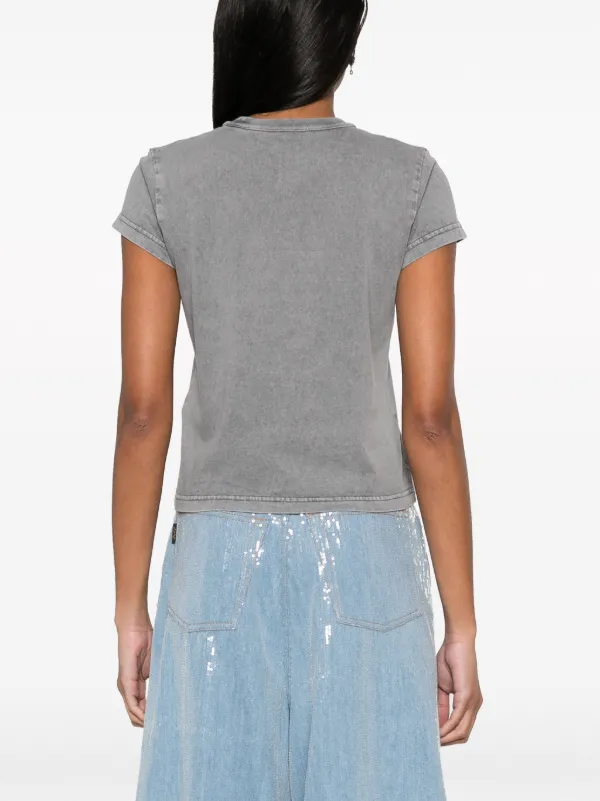 Alexander Wang ロゴ クロップド Tシャツ | グレー | FARFETCH JP Alexander Wang ロゴ クロップド Tシャツ | グレー | FARFETCH JP