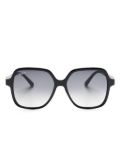 Ferragamo oversize-frame sunglasses - Black